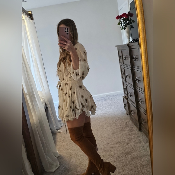 VERO CUOIO CAMEL SUEDE THIGH HIGH BOOTS 6.5 - Picture 13 of 15